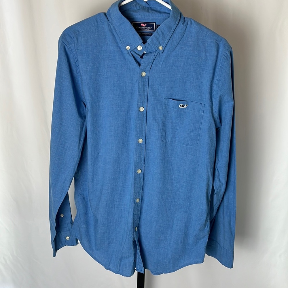 Vineyard Vines Blue Slim Fit Tucker Shirt - M